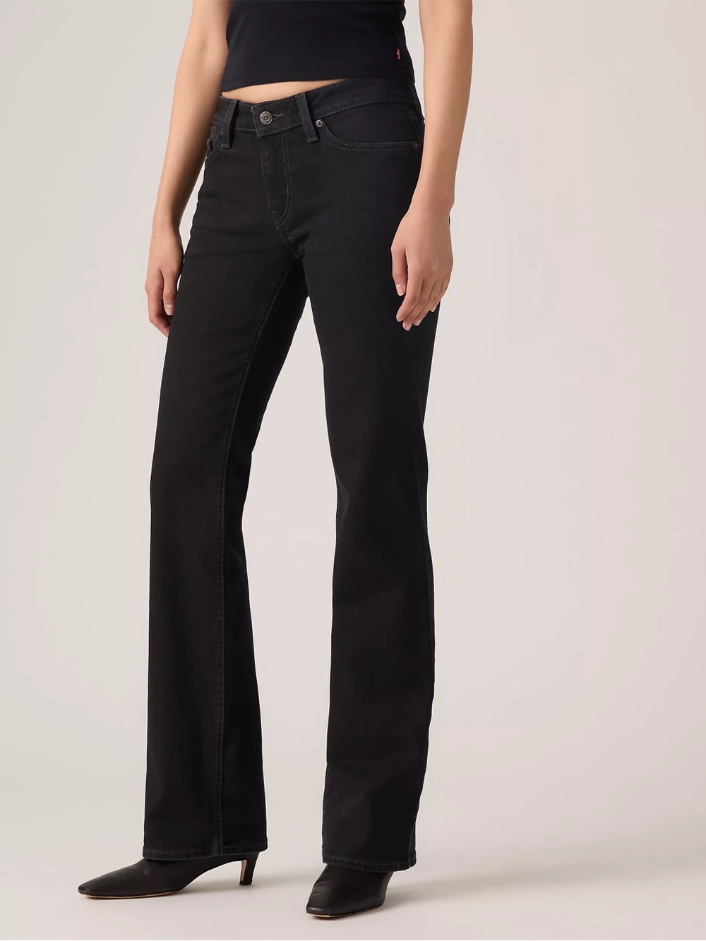 levi’s superlow bootcut jeans in black